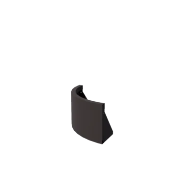 Plieninė atraminė sienelė - Išorinis posūkis - 50 x 50 x 30 cm - kita RAL spalva