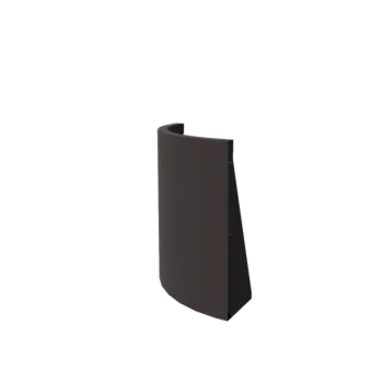 Plieninė atraminė sienelė - Išorinis posūkis - 50 x 50 x 60 cm - RAL7016 matinė (antracito pilka)