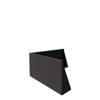 Plieninė atraminė sienelė - Išorinis kampas - 100 x 100 x 50 cm - RAL7016 matinė (antracito pilka)