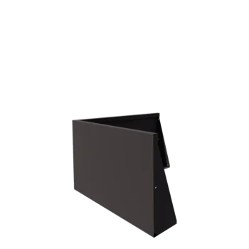 Plieninė atraminė sienelė - Išorinis kampas - 100 x 100 x 60 cm - RAL7016 matinė (antracito pilka)