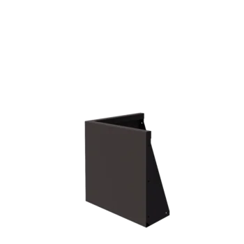 Plieninė atraminė sienelė - Išorinis kampas - 50 x 50 x 50 cm - RAL7016 matinė (antracito pilka)