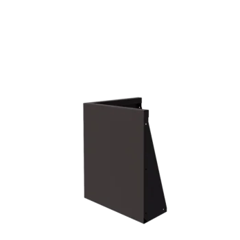 Plieninė atraminė sienelė - Išorinis kampas - 50 x 50 x 60 cm - RAL7016 matinė (antracito pilka)