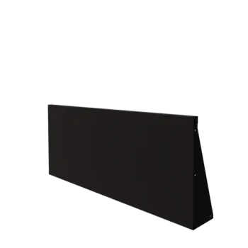 Plieninė atraminė sienelė - Tiesus - 150 x 60 cm - RAL9005 matinė (juoda)