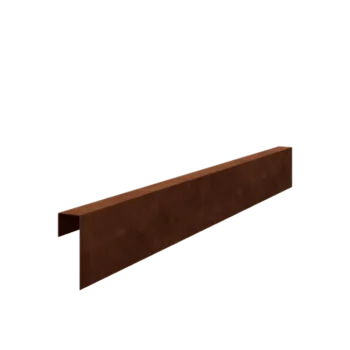 Corten plieno U formos profilis - 15 x 5 x 5 cm - 150 cm