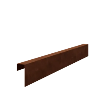Corten plieno U formos profilis - 15 x 6 x 5 cm - 150 cm