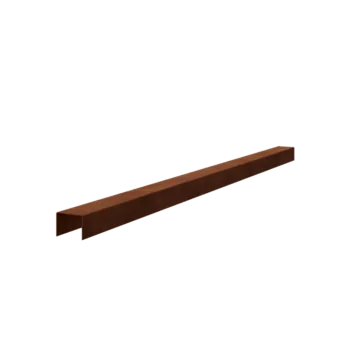 Corten plieno U formos profilis - 5 x 6 x 5 cm - 150 cm