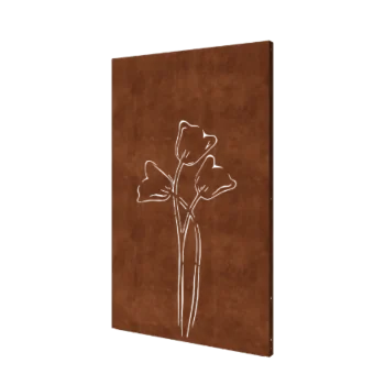 Corten plieno panel - Tulpė simetriškas - 120 x 6 x 190 cm