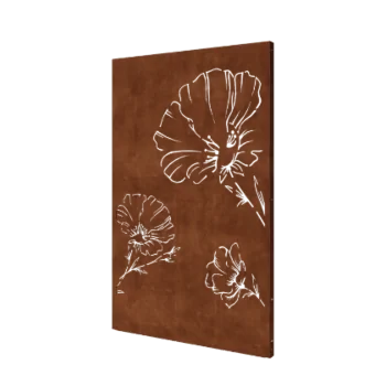 Corten plieno panel - Aguona - 120 x 6 x 190 cm