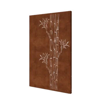 Corten plieno panel - Bambukas - 120 x 6 x 190 cm