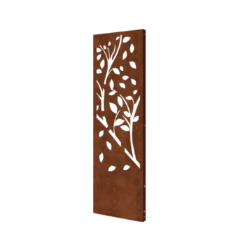 Corten plieno panel - Medis - Dalis 4 - 60 x 6 x 190 cm