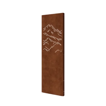 Corten plieno panel - Kalnai 3 - 60 x 6 x 190 cm