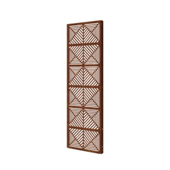 Corten plieno panel - Linijos 1 - 60 x 6 x 190 cm