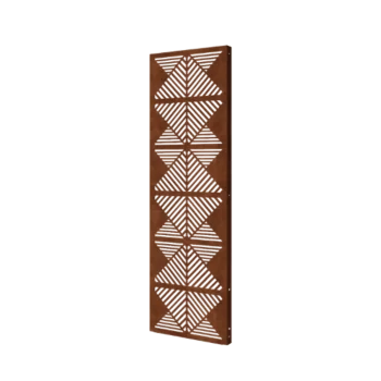 Corten plieno panel - Linijos 2 - 60 x 6 x 190 cm