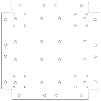 Cinkuoto plieno Fenéklemez - 40 x 40 cm