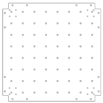 Cinkuoto plieno Fenéklemez - 70 x 70 cm