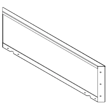 Plieninis lauko vazonas - Panel - 30 x 100 cm - RAL7016 matinė (antracito pilka)