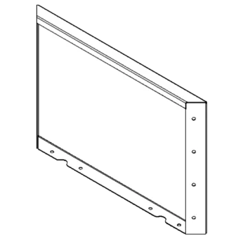 Plieninis lauko vazonas - Panel - 40 x 60 cm - RAL7016 matinė (antracito pilka)