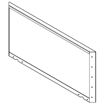Corten plieno lauko vazonas - Panel - 50 x 100 cm