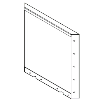 Corten plieno lauko vazonas - Panel - 50 x 50 cm