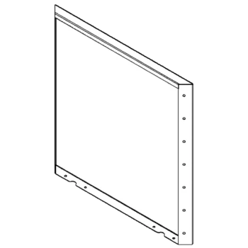 Plieninis lauko vazonas - Panel - 70 x 70 cm - RAL7016 matinė (antracito pilka)