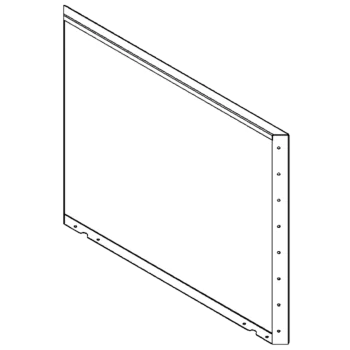 Plieninis lauko vazonas - Panel - 80 x 100 cm - RAL7016 matinė (antracito pilka)