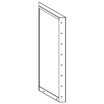 Plieninis lauko vazonas - Panel - 80 x 30 cm - RAL7016 matinė (antracito pilka)