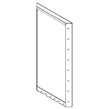 Plieninis lauko vazonas - Panel - 80 x 40 cm - RAL7016 matinė (antracito pilka)