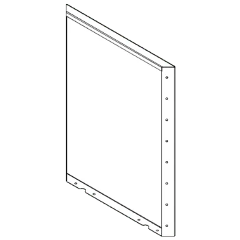 Corten plieno lauko vazonas - Panel - 80 x 60 cm