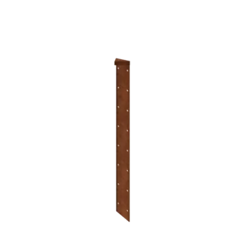 Corten plieno lauko vazonas - Kampinis elementas 180° - 80 cm