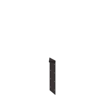 Plieninis lauko vazonas - Kampinis elementas 180° - 40 cm - RAL7016 matinė (antracito pilka)
