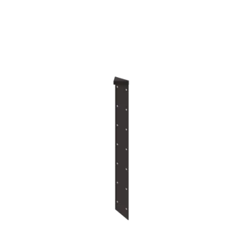Plieninis lauko vazonas - Kampinis elementas 180° - 70 cm - RAL7016 matinė (antracito pilka)
