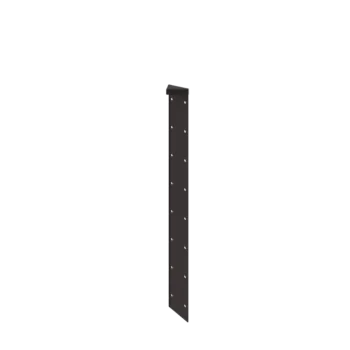 Plieninis lauko vazonas - Kampinis elementas 180° - 80 cm - RAL7016 matinė (antracito pilka)