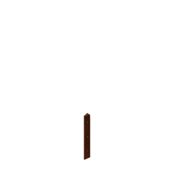 Corten plieno lauko vazonas - Kampinis elementas 30° - 30 cm