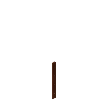 Corten plieno lauko vazonas - Kampinis elementas 30° - 40 cm