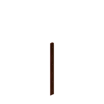 Corten plieno lauko vazonas - Kampinis elementas 30° - 60 cm