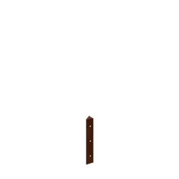 Corten plieno lauko vazonas - Kampinis elementas 45° - 30 cm