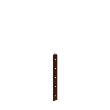 Corten plieno lauko vazonas - Kampinis elementas 45° - 50 cm
