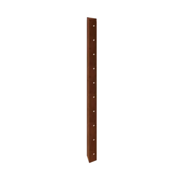 Corten plieno lauko vazonas - Kampinis elementas 90° - 100 cm