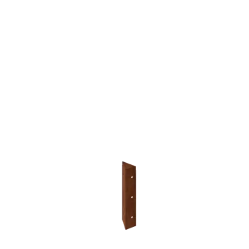 Corten plieno lauko vazonas - Kampinis elementas 90° - 30 cm