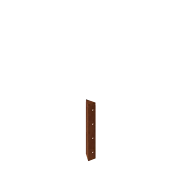 Corten plieno lauko vazonas - Kampinis elementas 90° - 40 cm