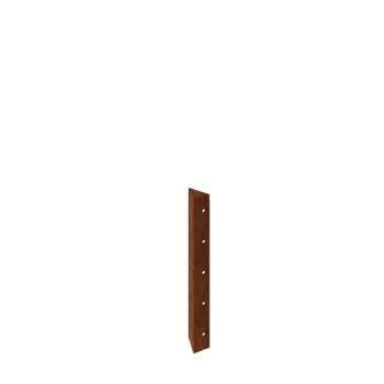Corten plieno lauko vazonas - Kampinis elementas 90° - 50 cm