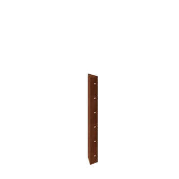 Corten plieno lauko vazonas - Kampinis elementas 90° - 60 cm
