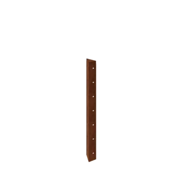 Corten plieno lauko vazonas - Kampinis elementas 90° - 70 cm