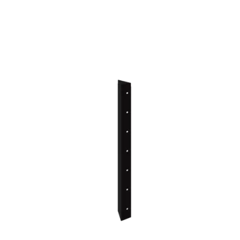 Plieninis lauko vazonas - Kampinis elementas 90° - 70 cm - RAL9005 matinė (juoda)