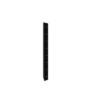 Plieninis lauko vazonas - Kampinis elementas 90° - 80 cm - RAL9005 matinė (juoda)