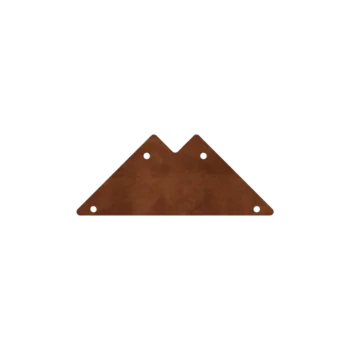 Corten plieno lauko vazonas - Tvirtinimo plokštelė - 90°
