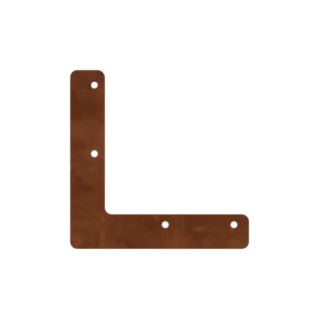 Corten plieno lauko vazonas - Tvirtinimo plokštelė - L-forma