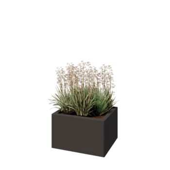 Plieninis lauko vazonas - Stačiakampis - 50 x 40 x 30 cm - kita RAL spalva - Be dugno plokštės