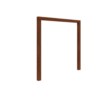 Corten plieno pergola - Tiesus - 250 x 230 cm - Be betono pado