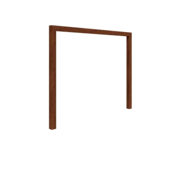 Corten plieno pergola - Tiesus - 300 x 230 cm - Be betono pado